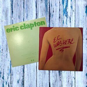 Eric Clapton See What Love Can Do & Was Here Promo Vinyl Record Bundle